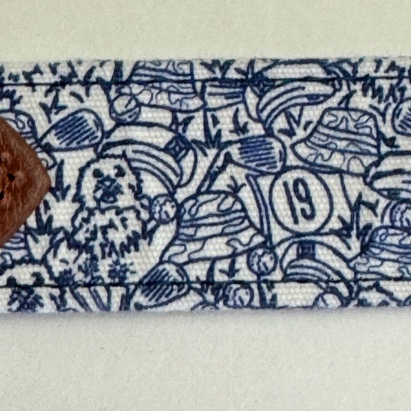 Peter Millar Other - NEW Peter Millar Caddyshack Golf Printed Belt Mens Size 36 White Navy NWOT $128